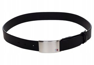 Josta vīriešiem Tommy Hilfiger PLAQUE BELT ADJ 3,5 cm, melna AM0AM01995 002 41627 цена и информация | Мужские ремни | 220.lv