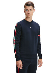 Džemperis vīriešiem Tommy Hilfiger TAPE SEASONAL CREW, tumši zils MW0MW19769 DW5 38936 цена и информация | Мужские толстовки | 220.lv