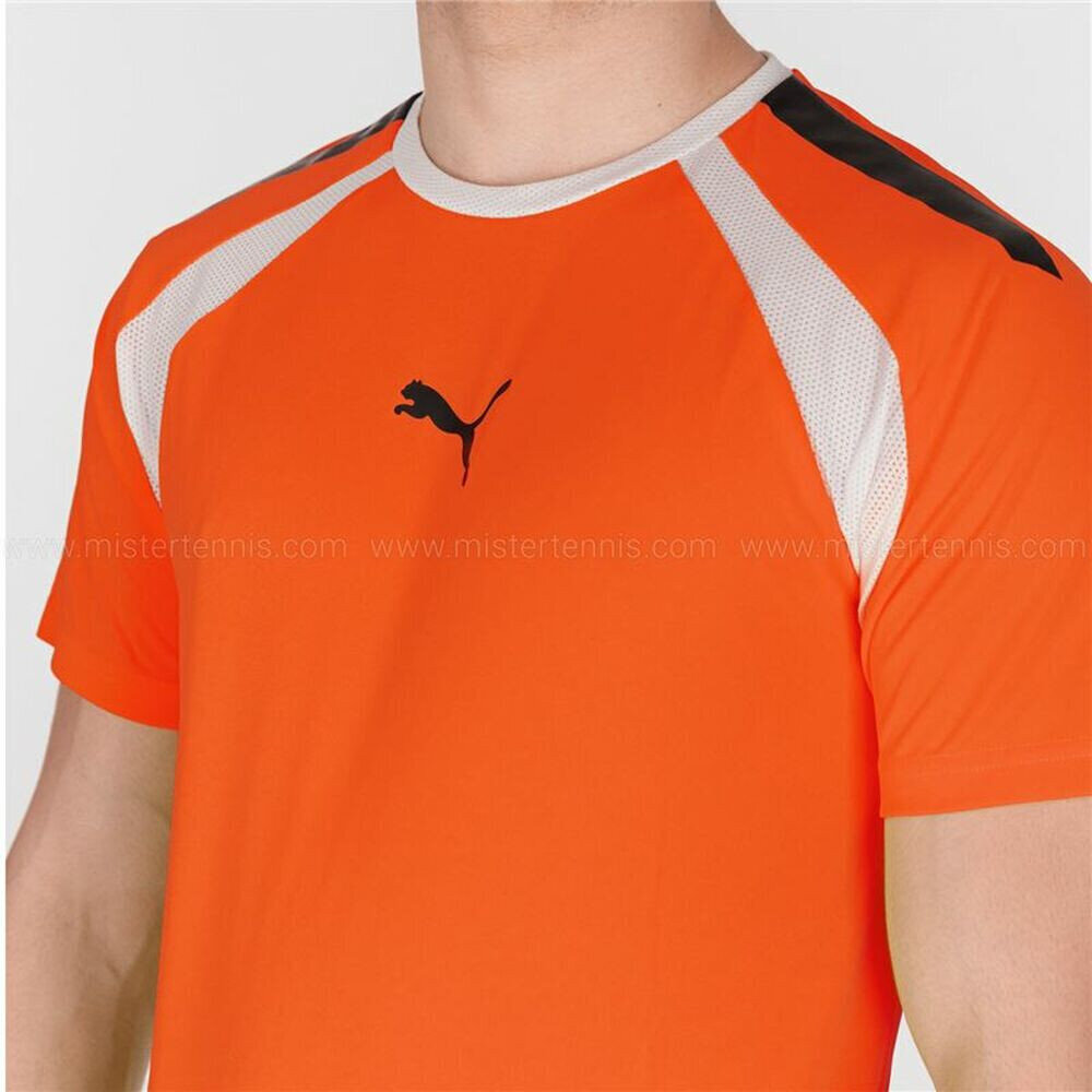 Vīriešu Krekls ar Īsām Piedurknēm Puma TeamLIGA Oranžs S6443009 cena un informācija | Sporta apģērbs vīriešiem | 220.lv