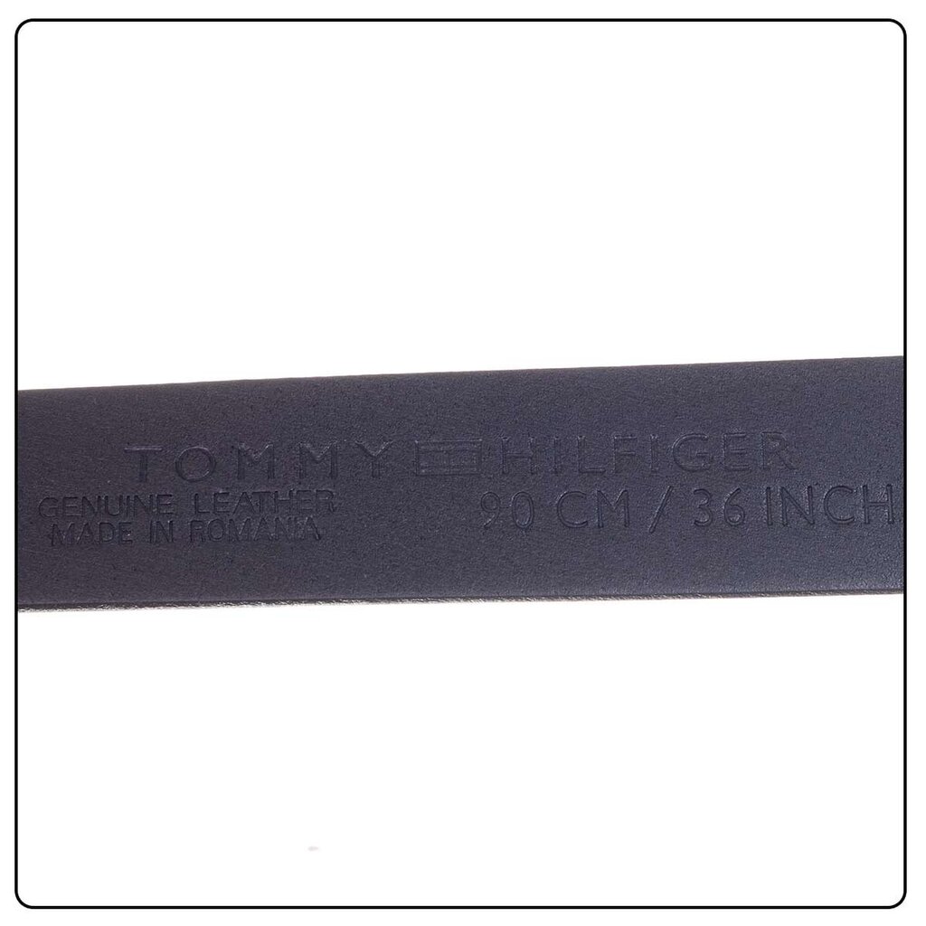 Josta vīriešiem Tommy Hilfiger NEW ALY BELT, melna AM0AM08363 090 41613 cena un informācija | Vīriešu jostas | 220.lv