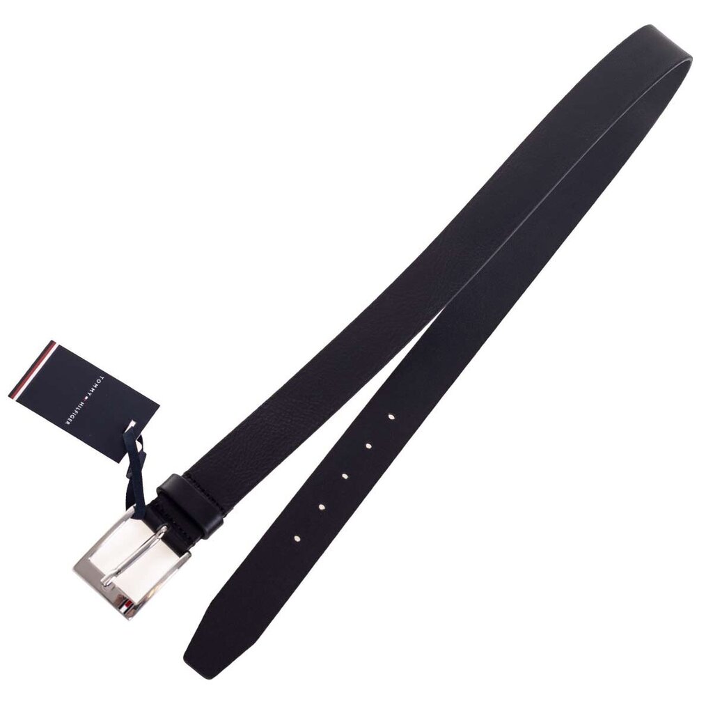 Josta vīriešiem Tommy Hilfiger NEW ALY BELT, melna AM0AM08363 090 41613 цена и информация | Vīriešu jostas | 220.lv