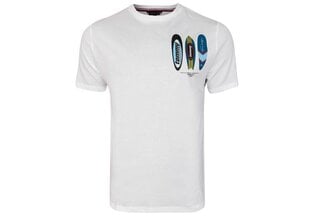 Vīriešu T krekls Tommy Hilfiger DROP SHOULDER TEE-Print BALTS UM0UM02114 YBR 27217 цена и информация | Мужские футболки | 220.lv