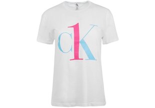 Sieviešu T krekls Calvin Klein T-SHIRT S/S CREW NECK BALTS QS6436E KR9 29799 cena un informācija | T-krekli sievietēm | 220.lv