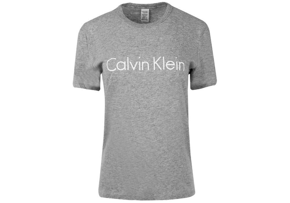 Sieviešu T krekls Calvin Klein T-SHIRT SS NECK CREW PELĒKS QS6105E 020 30552 cena un informācija | T-krekli sievietēm | 220.lv