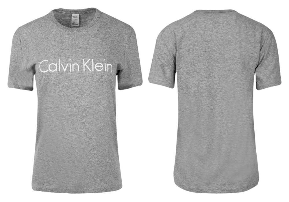 Sieviešu T krekls Calvin Klein T-SHIRT SS NECK CREW PELĒKS QS6105E 020 30552 cena un informācija | T-krekli sievietēm | 220.lv