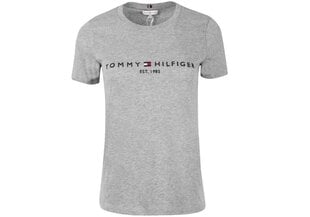 Sieviešu T krekls Tommy Hilfiger T-krekls HERITAGE HILFIGER C-NK REG TEE GREY WW0WW31999 PKH 30568 cena un informācija | T-krekli sievietēm | 220.lv