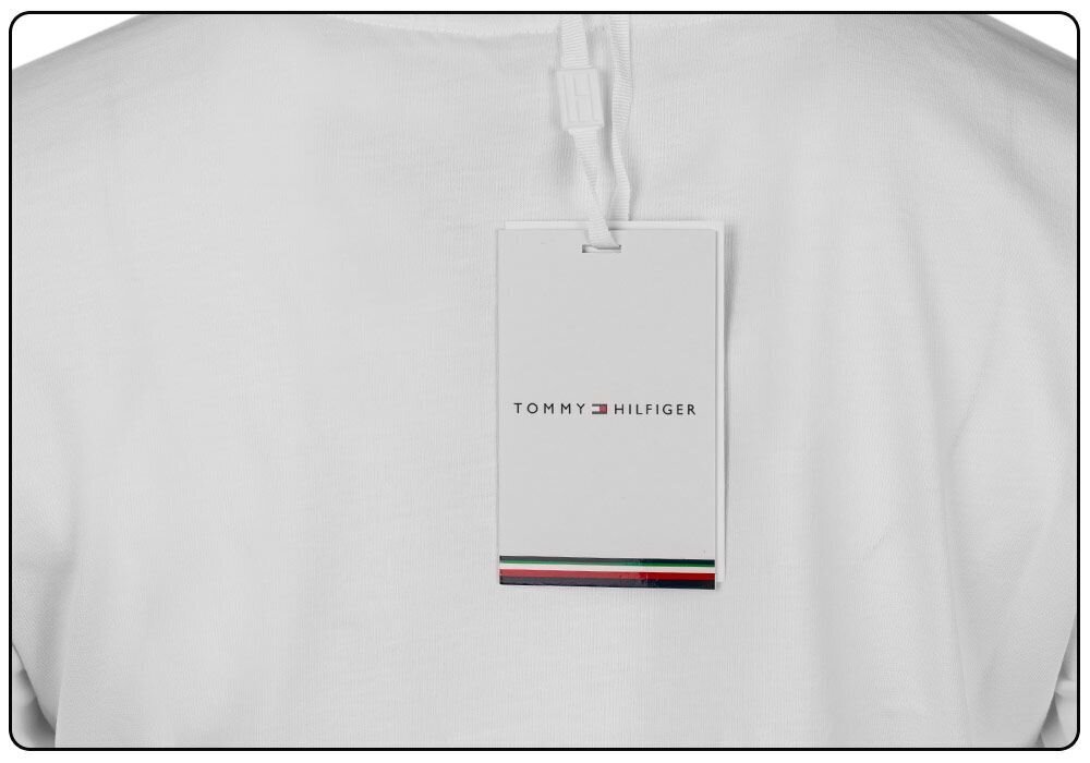 Sieviešu T krekls Tommy Hilfiger T-SHIRT HERITAGE HILFIGER C-NK REG TEE BALTS WW0WW31999 YBR 30595 cena un informācija | T-krekli sievietēm | 220.lv
