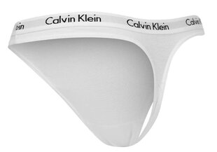 Sieviešu apakšbikses Calvin Klein THONG BALTAS D1617E 100 30236 цена и информация | Трусики | 220.lv