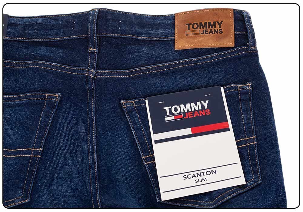 Džinsi vīriešiem Tommy Hilfiger SCANTON SLIM BE159 DM0DM12518 1BK 39079 цена и информация | Vīriešu bikses | 220.lv