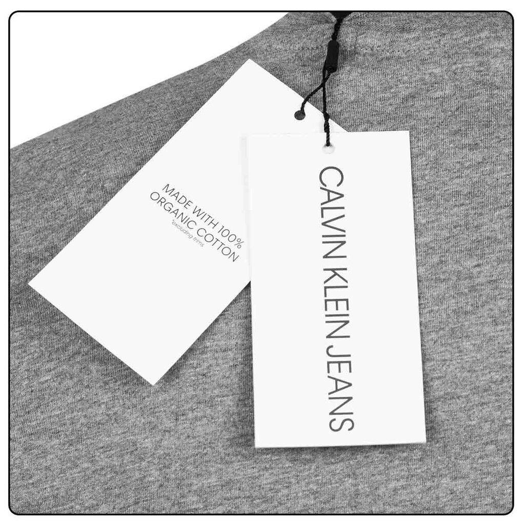 T-krekls vīriešiem Calvin Klein CHEST INSTITUTIONAL, pelēks J30J307852 039 41511 cena un informācija | Vīriešu T-krekli | 220.lv