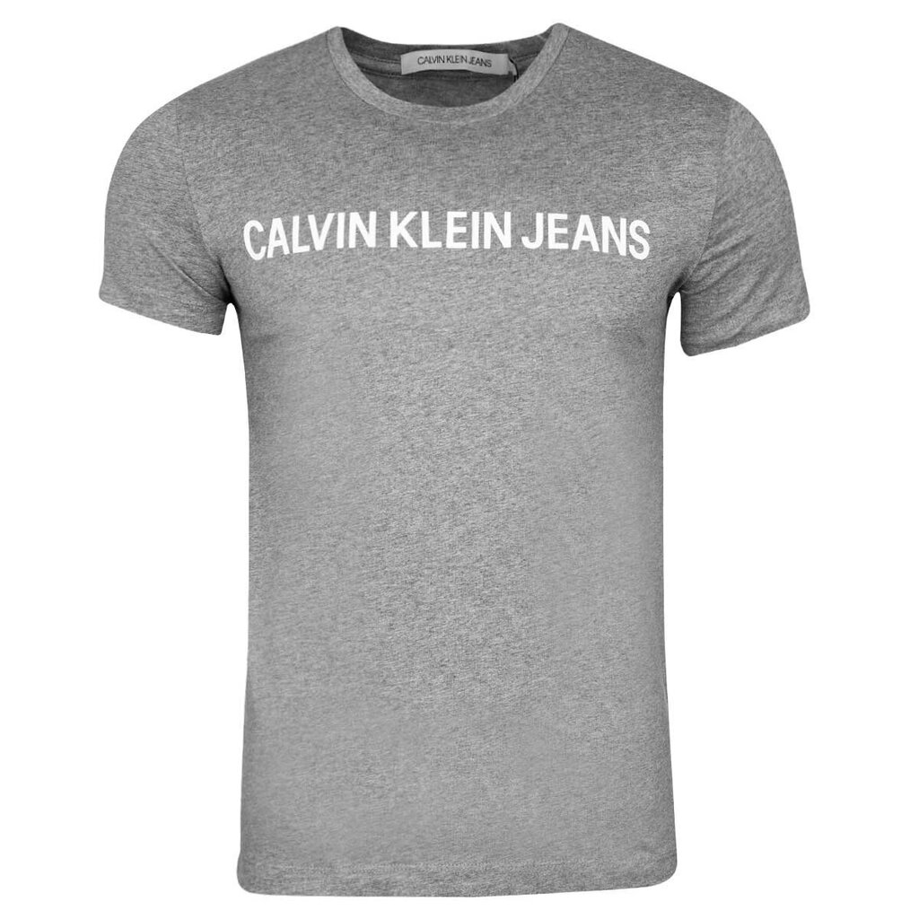 T-krekls vīriešiem Calvin Klein CORE INSTITUTIONAL, pelēks J30J307855 039 42034 cena un informācija | Vīriešu T-krekli | 220.lv