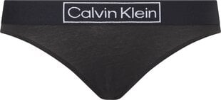 Sieviešu biksītes stringi CALVIN KLEIN THONG, melnas 000QF6774E UB1 43926 cena un informācija | Sieviešu biksītes | 220.lv