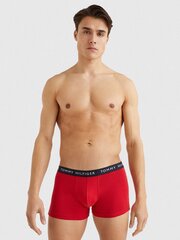 Vīriešu bokseršorti Tommy Hilfiger, 3 pāri, TRUNK NAVY/BLUE/RED UM0UM02203 0V4 43741 цена и информация | Мужские трусы | 220.lv