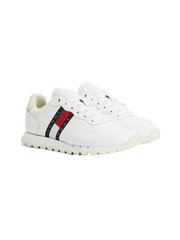 Женская обувь Tommy Hilfiger WMN TOMMY JEANS LEATHER RUNNER WHITE EN0EN01652 YBR 43785 цена и информация | Спортивная обувь, кроссовки для женщин | 220.lv