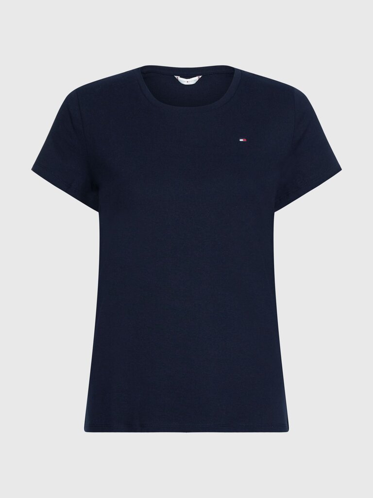 Sieviešu T-krekls Tommy Hilfiger SLIM ROUND-NK TOP SS, tumši zils, WW0WW27945 DW5 43896 cena un informācija | T-krekli sievietēm | 220.lv