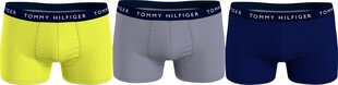 Vīriešu bokseršorti Tommy Hilfiger, 3 pāri, YELLOW/NAVY/GRAY UM0UM02203 0S1 43395 цена и информация | Мужские трусы | 220.lv