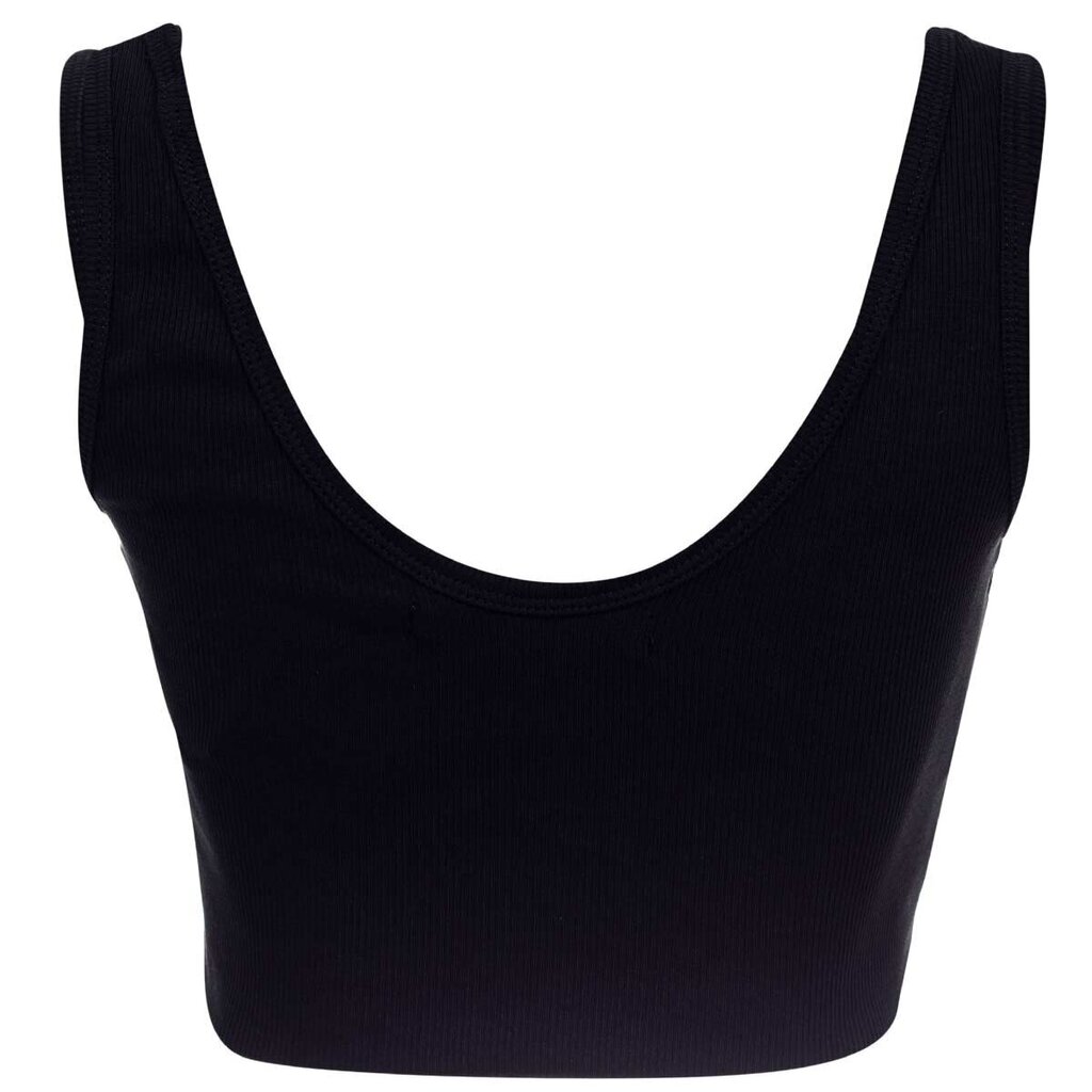 Krūšturis Calvin Klein T-SHIRT CK RIB CROP TOP, melns, J20J218334 BEH 43964 цена и информация | T-krekli sievietēm | 220.lv