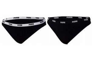 Sieviešu biksītes-bikini Puma, 2 pāri, melnas, 907847 03 43282 cena un informācija | Puma Sieviešu apakšveļa | 220.lv