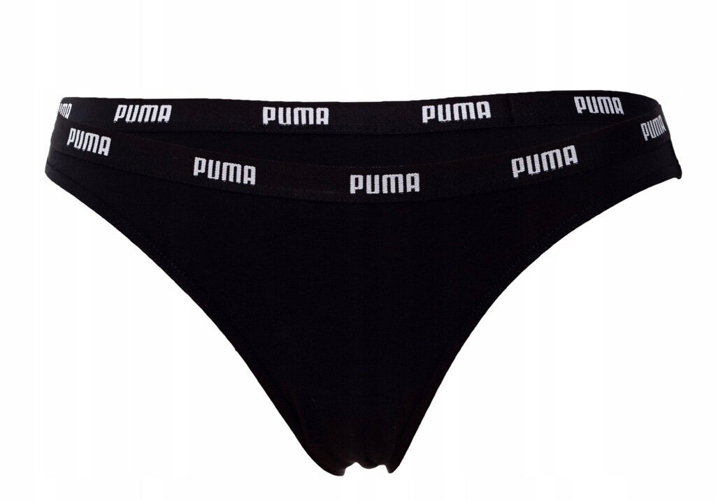 Sieviešu biksītes-bikini Puma, 2 pāri, melnas, 907847 03 43282 цена и информация | Sieviešu biksītes | 220.lv