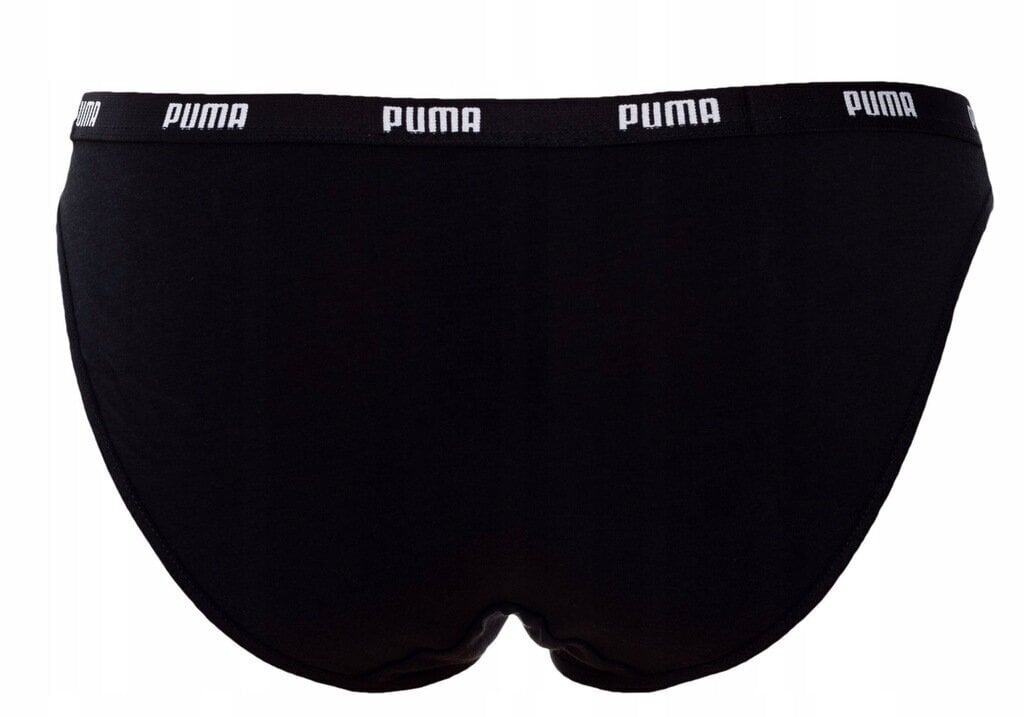 Sieviešu biksītes-bikini Puma, 2 pāri, melnas, 907847 03 43282 cena un informācija | Sieviešu biksītes | 220.lv