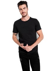 Мужская футболка Guess T-SHIRT ES SS PIMA EMB LOGO BLACK M82P64R7HD0 JBLK 43653 цена и информация | Мужские футболки | 220.lv