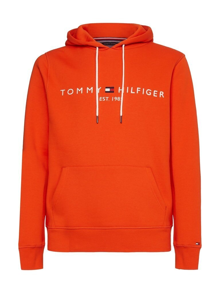 Sporta džemperis vīriešiem Tommy Hilfiger TOMMY LOGO HOODY ORANGE MW0MW11599 SO1 40749 cena un informācija | Vīriešu džemperi | 220.lv