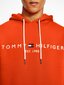 Sporta džemperis vīriešiem Tommy Hilfiger TOMMY LOGO HOODY ORANGE MW0MW11599 SO1 40749 cena un informācija | Vīriešu džemperi | 220.lv