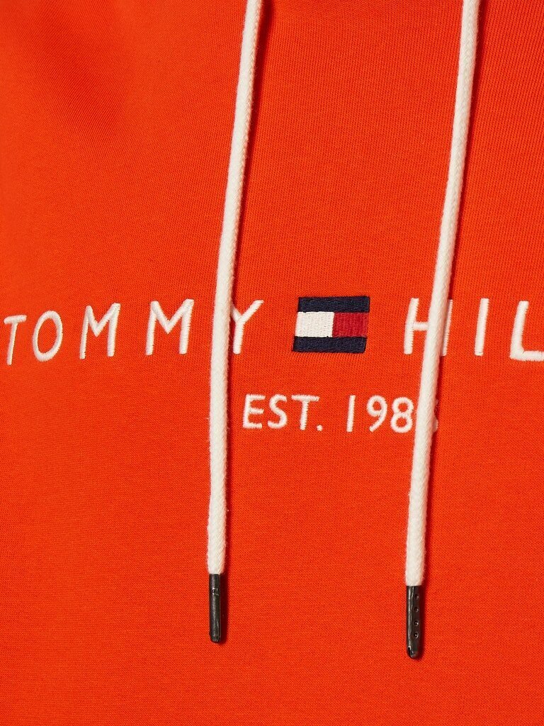 Sporta džemperis vīriešiem Tommy Hilfiger TOMMY LOGO HOODY ORANGE MW0MW11599 SO1 40749 cena un informācija | Vīriešu džemperi | 220.lv