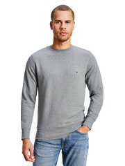 Sporta džemperis vīriešiem Tommy Hilfiger CORE COTTON SWEATSHIRT, pelēks MW0MW08665 PG5 40745 cena un informācija | Vīriešu jakas | 220.lv