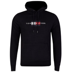 Sporta džemperis vīriešiem Tommy Hilfiger HOODY, melns MW0MW20952 BDS 41089 cena un informācija | Vīriešu jakas | 220.lv