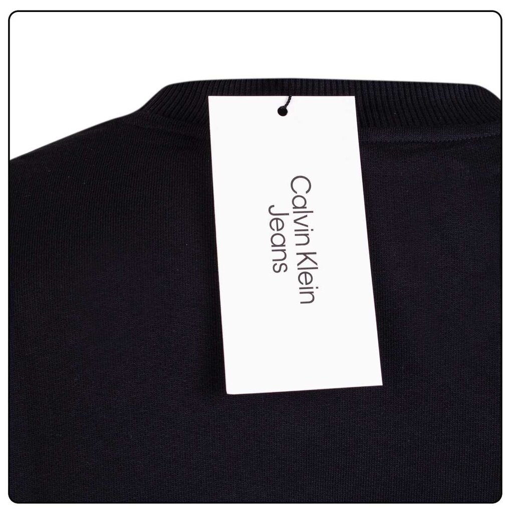 Sporta džemperis vīriešiem Calvin Klein CORE MONOGRAM CREWNE, melns J30J320933 BEH 42019 cena un informācija | Vīriešu jakas | 220.lv