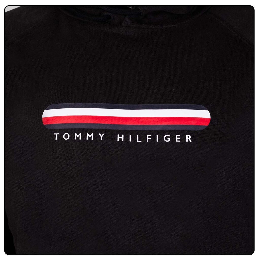 Sporta džemperis vīriešiem Tommy Hilfiger OH HOODIE, melns UM0UM02385 BDS 42441 cena un informācija | Vīriešu jakas | 220.lv