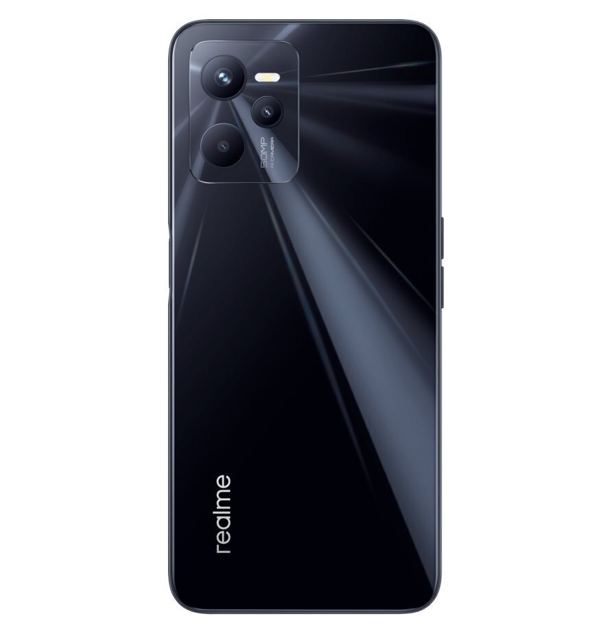 Realme C35 4/128 GB Glowing Black cena un informācija | Mobilie telefoni | 220.lv