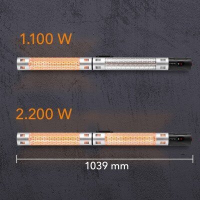 Halogēna infrasarkano staru sildītājs Trotec IR 2200 cena un informācija | Sildītāji | 220.lv