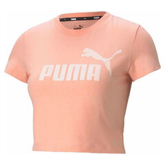 T-krekls Puma Essentials Slim Logo Rozā Laša krāsas S6427759 cena un informācija | Sporta apģērbs sievietēm | 220.lv