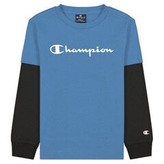 T-krekls Champion Two Sleeves Zils S6427808 cena un informācija | Zēnu krekli | 220.lv