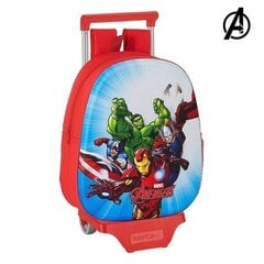 3D skolas soma ar riteņiem The Avengers cena un informācija | Skolas somas | 220.lv