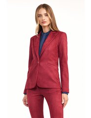 Бордовый однобортный пиджак - Z42 цена и информация | Женские пиджаки | 220.lv