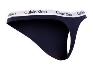 Stringu biksītes sievietēm Calvin Klein Thong Navy D1617A 0PP 19977 цена и информация | Трусики | 220.lv