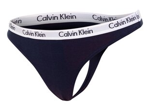 Stringu biksītes sievietēm Calvin Klein Thong Navy D1617A 0PP 19977 cena un informācija | Sieviešu biksītes | 220.lv