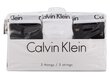 Stringu biksītes sievietēm Calvin Klein 3 pāri, Black/White QD3587E WZB 19885 цена и информация | Sieviešu biksītes | 220.lv