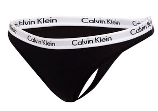 Женские трусики-стринги Calvin Klein, 3 пары, BLACK/WHITE QD3587E WZB 19885 цена и информация | Трусики | 220.lv