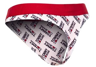 Biksītes sievietēm Tommy Hilfiger Thong Print White UW0UW02819 0NR 28814 cena un informācija | Sieviešu biksītes | 220.lv