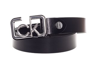 Sieviešu bikšu siksna Calvin Klein ADJ, fiksēta sprādze, 30 mm, melna, K60K607327 BAX 18296 цена и информация | Женские ремни | 220.lv