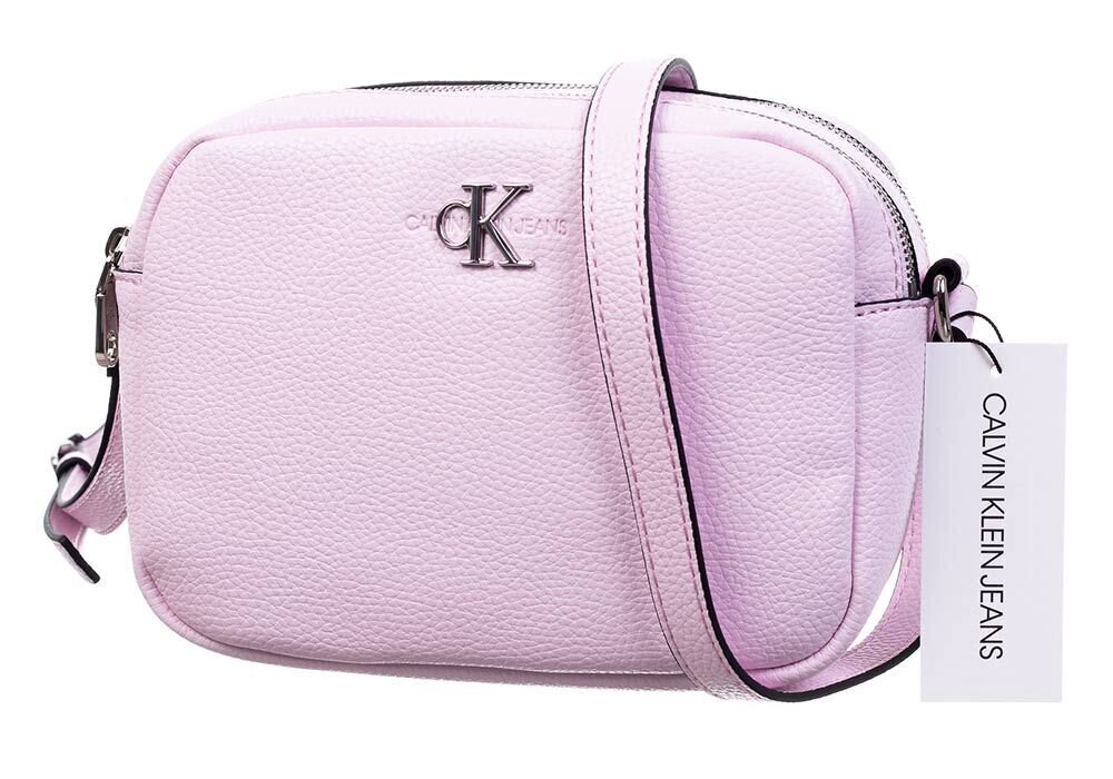 Soma sievietēm Calvin Klein DOUBLE ZIP CROSSBODY PINK K60K607479 TN9 36865 cena un informācija | Sieviešu somas | 220.lv