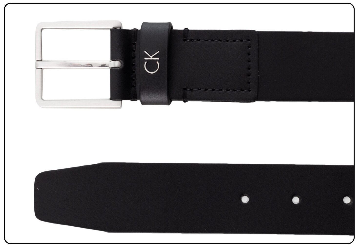 Josta vīriešiem Calvin Klein FORMAL BELT 3.5 cm, melna K50K504300 001 25145 cena un informācija | Vīriešu jostas | 220.lv