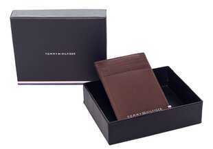 Maks vīriešiem Tommy Hilfiger POLISHED LEATHER VERTICAL CC HOL BROWN AM0AM06302 GBT 37606 cena un informācija | Vīriešu maki, karšu maki | 220.lv