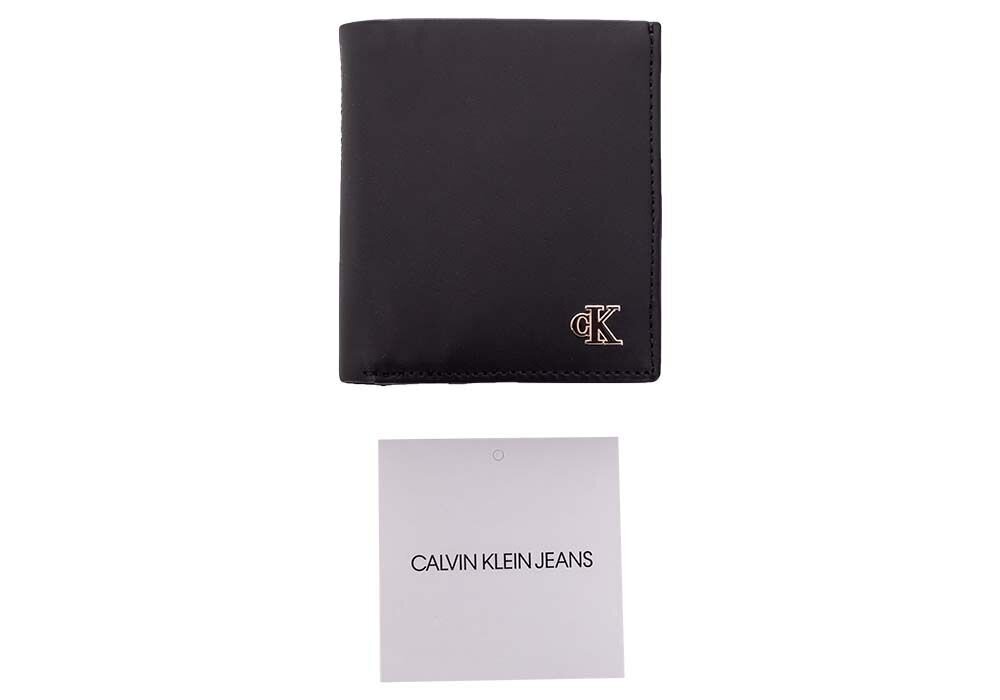 Maks vīriešiem Calvin Klein N/S TRIFOLD W/COIN BLACK K50K506806 BDS 36885 cena un informācija | Vīriešu maki, karšu maki | 220.lv