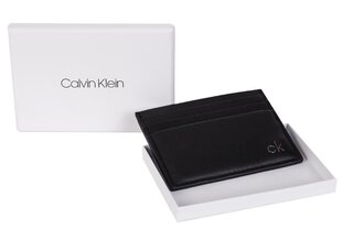 Maks vīriešiem Calvin Klein SMOOTH CK CARDHOLDER BLACK K50K504298 001 35817 цена и информация | Мужские кошельки | 220.lv