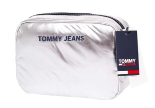 Kosmētikas soma sievietēm Tommy Hilfiger Tjw Nylon Twist Washbag Met, SUDRABAINA AW0AW09343 PE6 cena un informācija | Kosmētikas somas, spoguļi | 220.lv